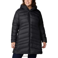 Columbia Chaqueta media con capucha y plumón de otoño para mujer talla grande Columbia negra DV66DP8265 negro