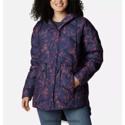 Columbia chaqueta novedosa de plumón con estampado de herringtons nocturnos para mujer icy heights ii columbia DV66DP4578 estampado nocturno de herringtons