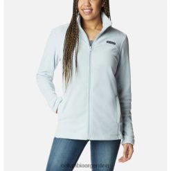 Columbia Chaqueta polar con cremallera completa Castle Dale para mujer de la marca Columbia, gris cirro jaspeado DV66DP4424 cirro gris brezo