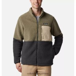 Columbia Chaqueta polar sherpa pesada de montaña para hombre verde piedra/tiburón/columbia fósil antigua DV66DP2686 verde