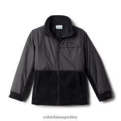 Columbia Chaqueta polar steens mountain overlay para niño columbia black/grill DV66DP6117 parrilla negra