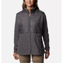 Columbia chaqueta polar tamarancho con cremallera completa para mujer columbia city gris DV66DP4515 ciudad gris