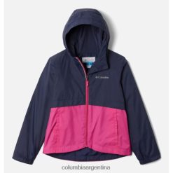 Columbia chaqueta rain-zilla para niña nocturna/rosa hielo columbia DV66DP6636 hielo rosa nocturno