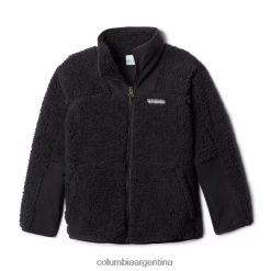 Columbia Chaqueta sherpa columbia negra para niños con pase de invierno DV66DP7667 negro