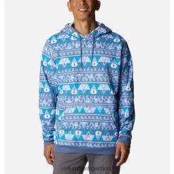 Columbia Columbia Bluestone Camp Blanket Sudadera con capucha y logo estampado de Columbia para hombre DV66DP8221 manta de campamento de piedra azul