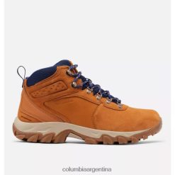 Columbia Columbia caramelo/azul sombra newton ridge plus ii bota de senderismo impermeable de gamuza para hombre DV66DP1309 sombra azul caramelo