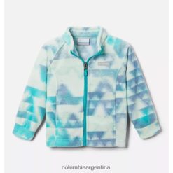 Columbia Columbia chaqueta polar estampada benton springs ii para niñas pequeñas, color aguamarina brillante, picos distantes DV66DP6698 Picos distantes de agua brillante