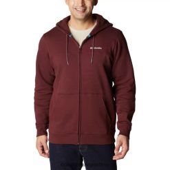 Columbia columbia elderberry/c sportswear 2 sudadera con capucha de forro polar con logo de columbia para hombre DV66DP13459 ropa deportiva de saúco c 2