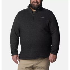 Columbia Columbia Great Hart Mountain III para hombre con media cremallera grande negra jaspeada DV66DP962 brezo negro