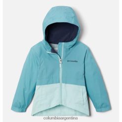 Columbia Columbia Sea Wave/Icy Morn - Chaqueta impermeable para niña pequeña DV66DP6643 ola del mar mañana helada