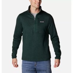 Columbia Columbia Spruce Heather/Spruce - Jersey de forro polar para hombre con media cremallera DV66DP3133 abeto brezo abeto