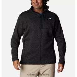 Columbia Columbia suéter para hombre clima cremallera completa polar tamaño extendido negro jaspeado DV66DP13772 brezo negro