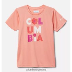 Columbia Coral Reef Flowery Type Columbia - Camiseta gráfica de manga corta para niña Mirror Creek DV66DP3857 tipo floral de arrecife de coral