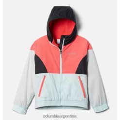 Columbia Cortavientos con forro Columbia Side Hill para niña Icy Morn/rojo hibisco/negro DV66DP8312 mañana helada rojo hibisco negro