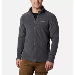 Columbia Forro polar Basin Trail con cremallera completa para hombre color carbón heather columbia DV66DP2602 brezo de carbón