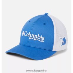 Columbia gorra de béisbol de malla con logo pfg de columbia azul intenso corona media DV66DP5849 azul vivo