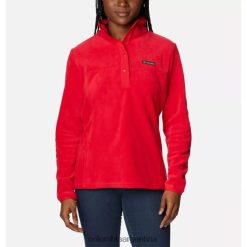 Columbia Jersey columbia red lily benton springs para mujer con 1/2 broche DV66DP2011 lirio rojo
