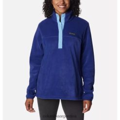 Columbia Jersey columbia zafiro oscuro/azul vista benton springs para mujer con 1/2 broche de presión DV66DP2005 zafiro oscuro vista azul