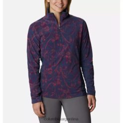Columbia Jersey con media cremallera y estampado glacial IV para mujer con estampado Columbia Night Herringtones DV66DP7321 estampado de herringtones nocturnos