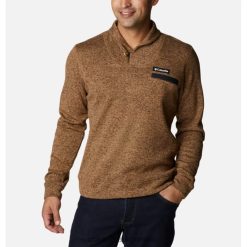 Columbia Jersey Delta Heather para hombre, jersey polar para el tiempo, Columbia DV66DP5244 brezo del delta