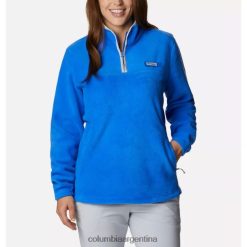 Columbia Jersey polar con media cremallera pfg slack water para mujer columbia azul guacamayo/gris frío DV66DP3101 guacamayo azul gris frío