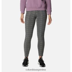 Columbia Leggings de mujer con estampado de polar glacial estampado de espiga negro columbia DV66DP6891 estampado de espiga negro