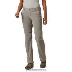 Columbia Pantalones convertibles elásticos Saturday Trail II para mujer gris ciudad marca Columbia DV66DP762 ciudad gris