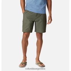 Columbia Pantalones cortos Columbia Twisted Creek para hombre, color verde piedra y brezo. DV66DP1939 brezo verde piedra