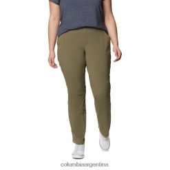 Columbia pantalones elásticos Saturday Trail para mujer talla grande verde piedra columbia DV66DP772 piedra verde