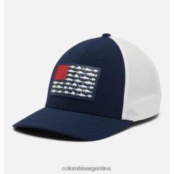 Columbia pfg fish flag firma 110 corona alta columbia colegial azul marino/rojo chispa DV66DP4389 chispa roja azul marino colegiada