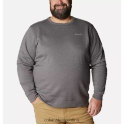 Columbia polar con logo de columbia para hombre, equipo grande, gris ciudad de columbia, logo hthr/csc en la manga DV66DP7845 logotipo gris en la manga hthr csc