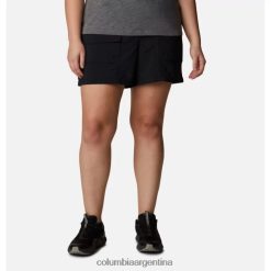 Columbia Shorts cargo summerdry negros para mujer talla grande marca columbia DV66DP2910 negro