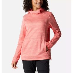 Columbia Sudadera con capucha de forro polar claudia ridge para mujer columbia blush pink heather DV66DP12693 rubor rosa brezo