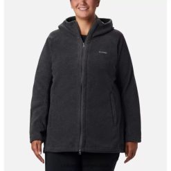 Columbia Sudadera con capucha larga Columbia Benton Springs II para mujer talla grande gris jaspeado DV66DP6500 brezo de carbón