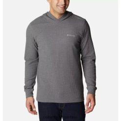 Columbia sudadera con capucha pine peak waffle para hombre columbia city gris jaspeado DV66DP5343 ciudad gris brezo