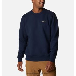 Columbia sudadera con cuello redondo lodge heavyweight para hombre columbia collegiate azul marino DV66DP13389 marina colegiada
