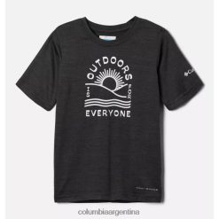 Columbia tiburón hthr/outdoors Everyone gráfico columbia camisa gráfica de manga corta mount echo para niños DV66DP3809 al aire libre todos