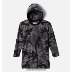 Columbia Túnica estampada con capucha Columbia Lodge para niña negra con estampado de camuflaje tradicional Columbia DV66DP4391 estampado de camuflaje tradicional negro