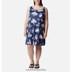 Columbia Vestido Columbia Carbon/Tossed Tropics PFG Freezer III para mujer talla grande DV66DP487 Trópicos arrojados por carbono