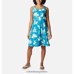 Columbia Vestido columbia pfg congelador iii con estampado marino profundo/trópicos arrojados para mujer DV66DP468 marina